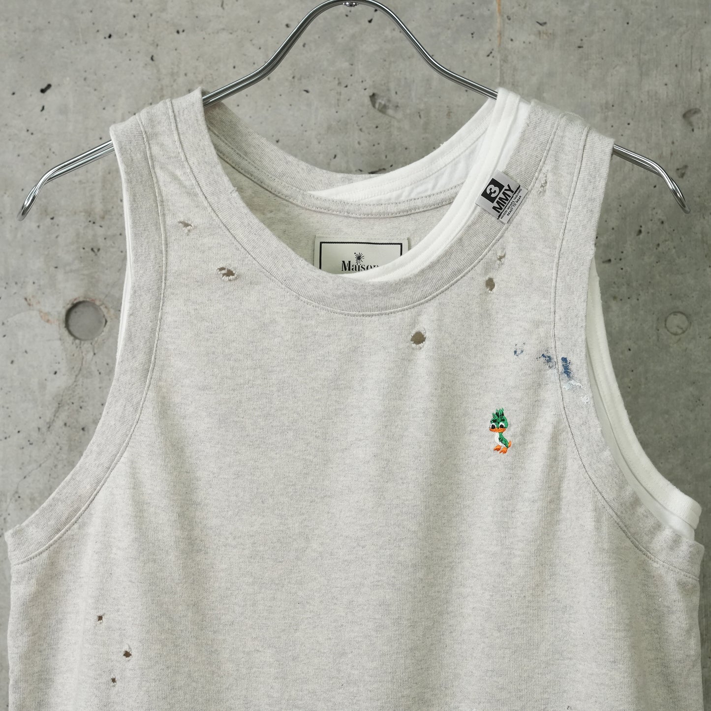 TRIPLE LAYERED TANK TOP / WHITE