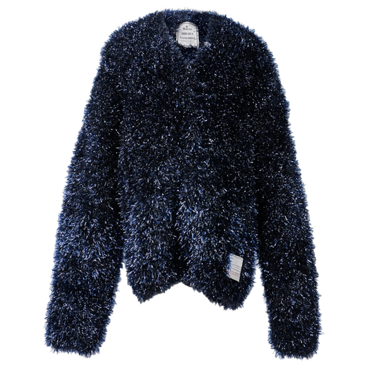 TINSEL KNIT CD / NAVY