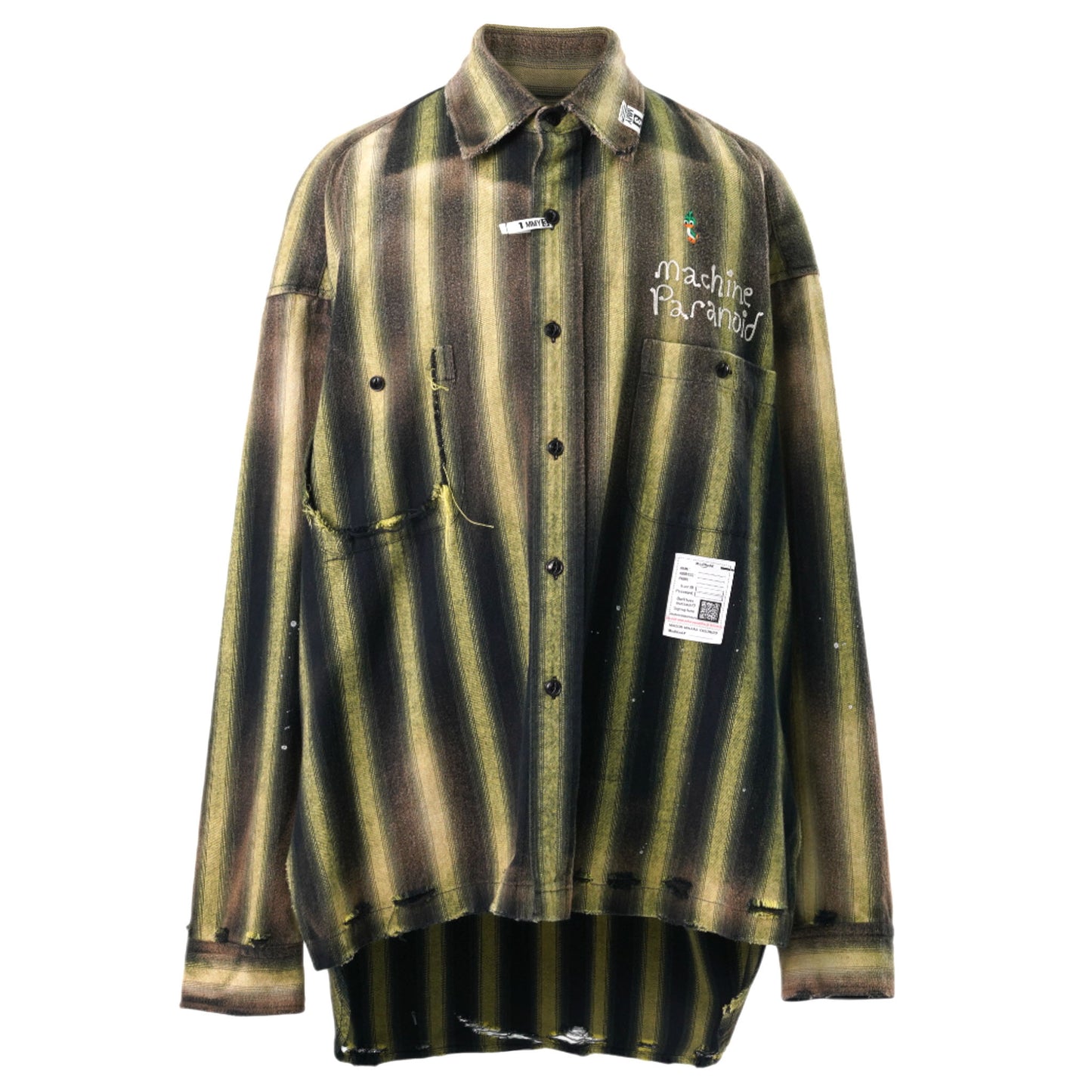 STRIPE L/S SHIRTS / GREEN