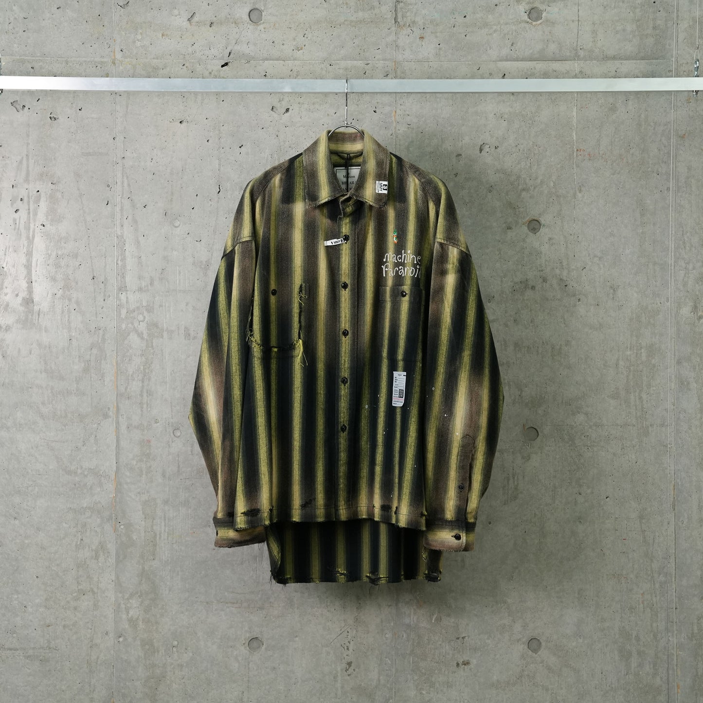 STRIPE L/S SHIRTS / GREEN