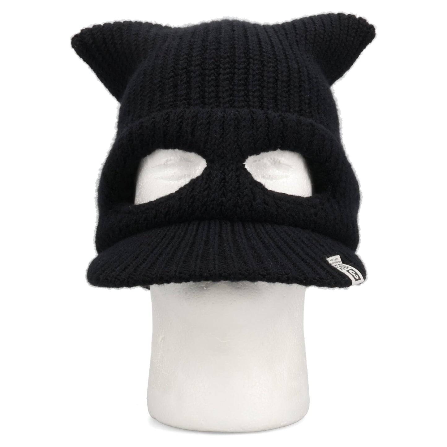 KNIT CAT EARS CAP / BLACK