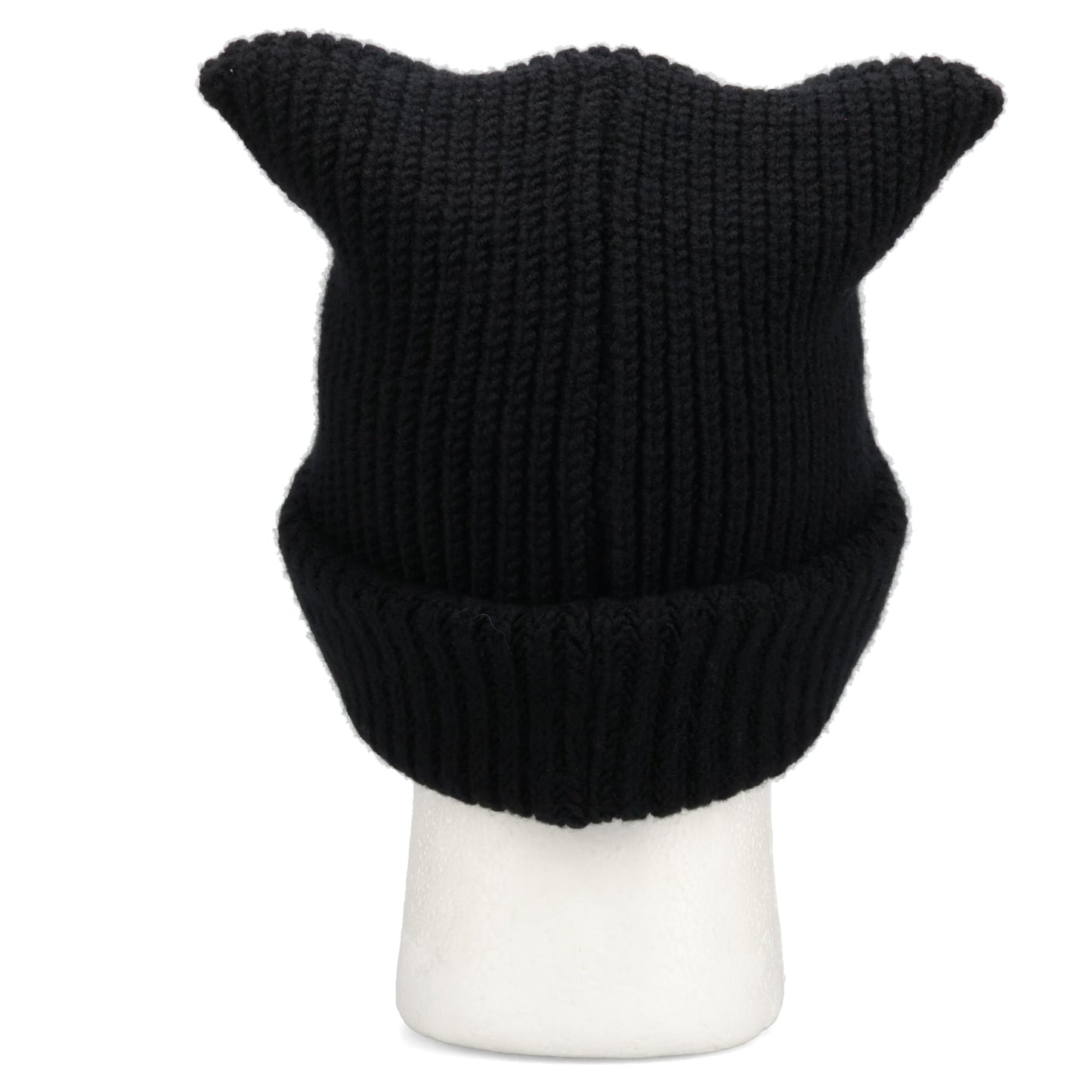 KNIT CAT EARS CAP / BLACK