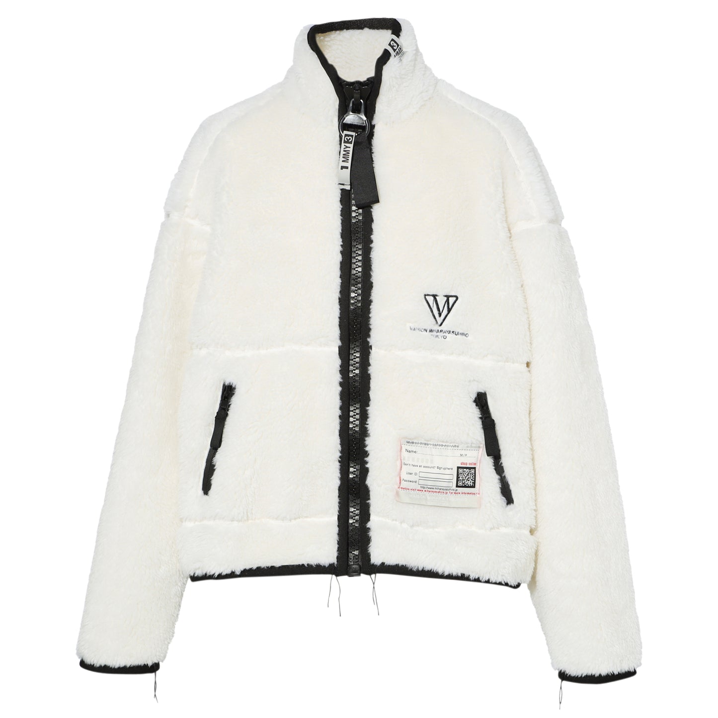 AMATEUR SEWN WIDE BACK BOA BLOUSON / WHITE