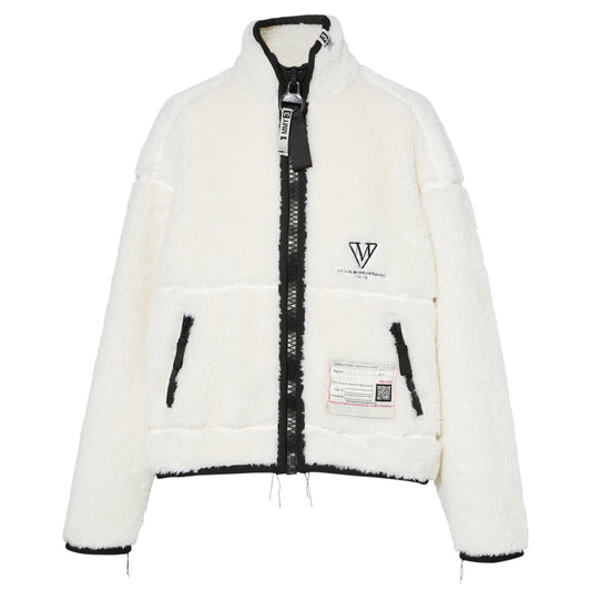 AMATEUR SEWN WIDE BACK BOA BLOUSON / WHITE