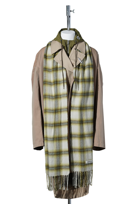 TRIPLE LAYERED COAT / BEIGE