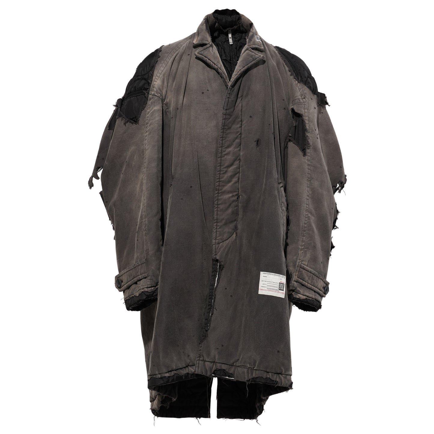 DISTRESSED BALMACAAN COAT / BLACK