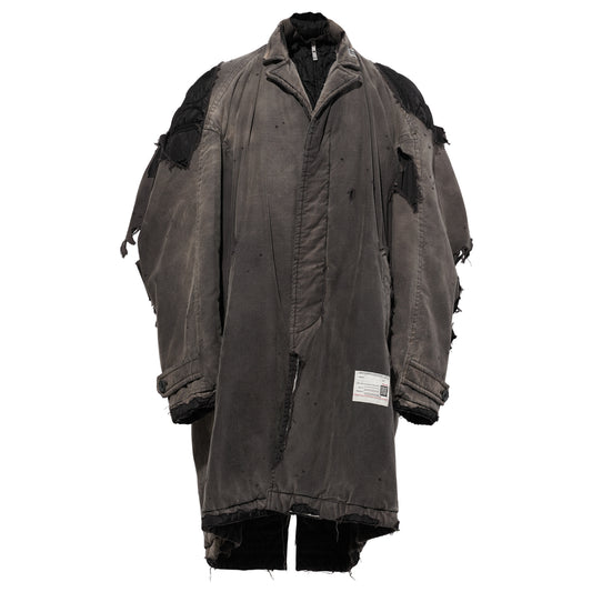 DISTRESSED BALMACAAN COAT / BLACK