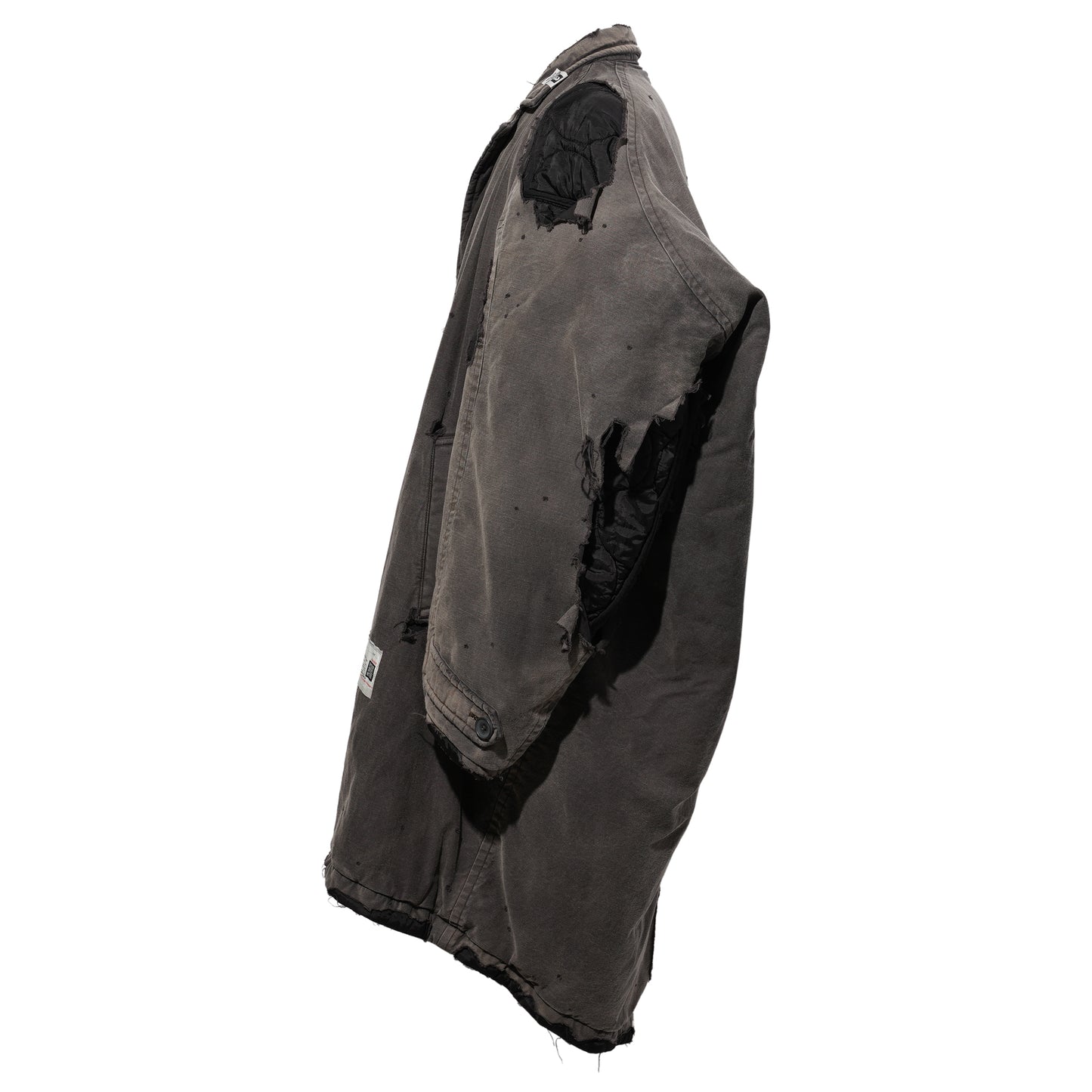 DISTRESSED BALMACAAN COAT / BLACK