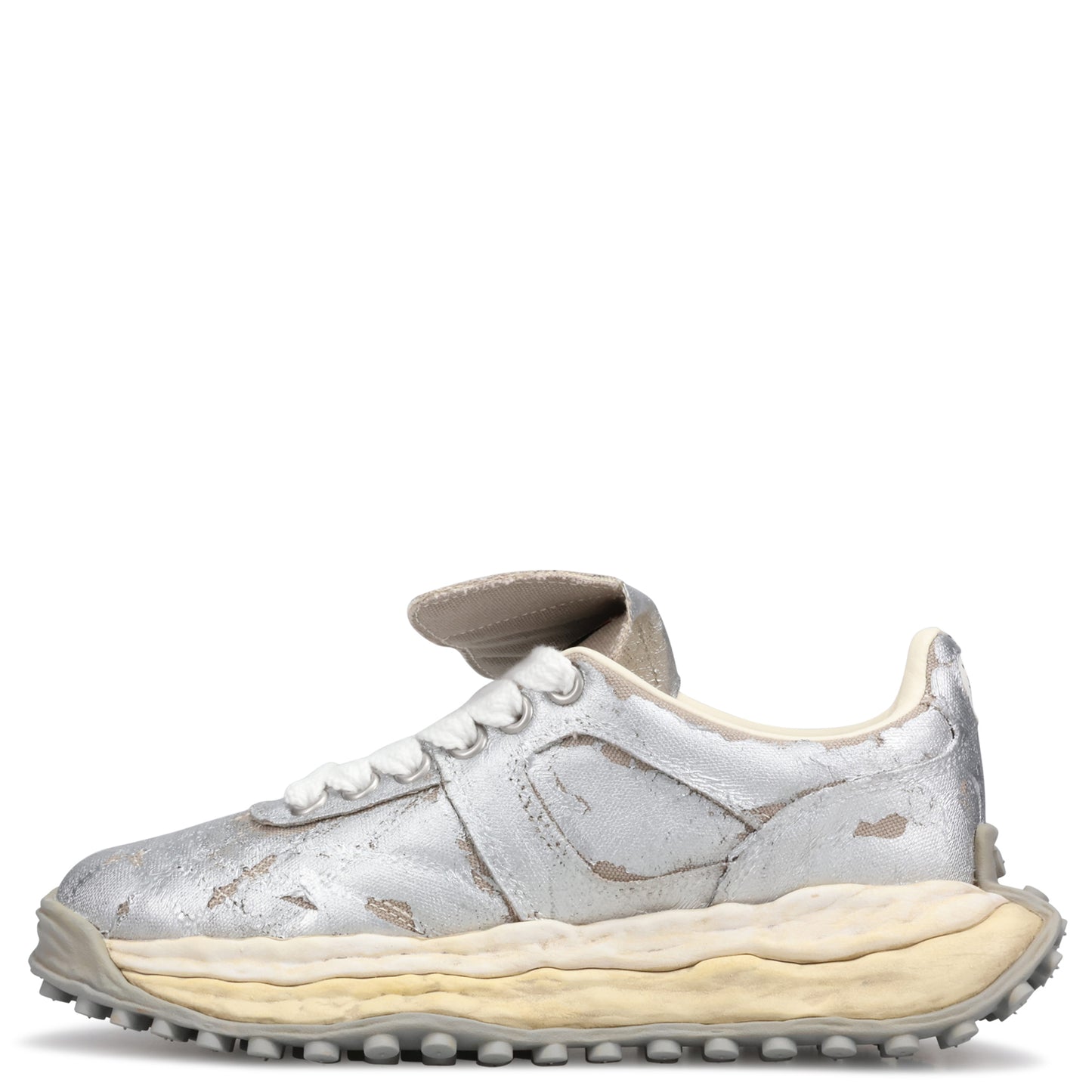 SCOTT OG SOLE FILM ATTACHED CANVAS LOW-TOP SNEAKER / 060:SILVER