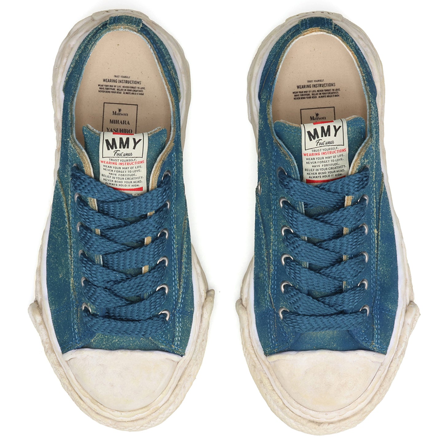 PETERSON 23 VINTAGE SUEDE LOW-TOP SNEAKER / 026:BLUE