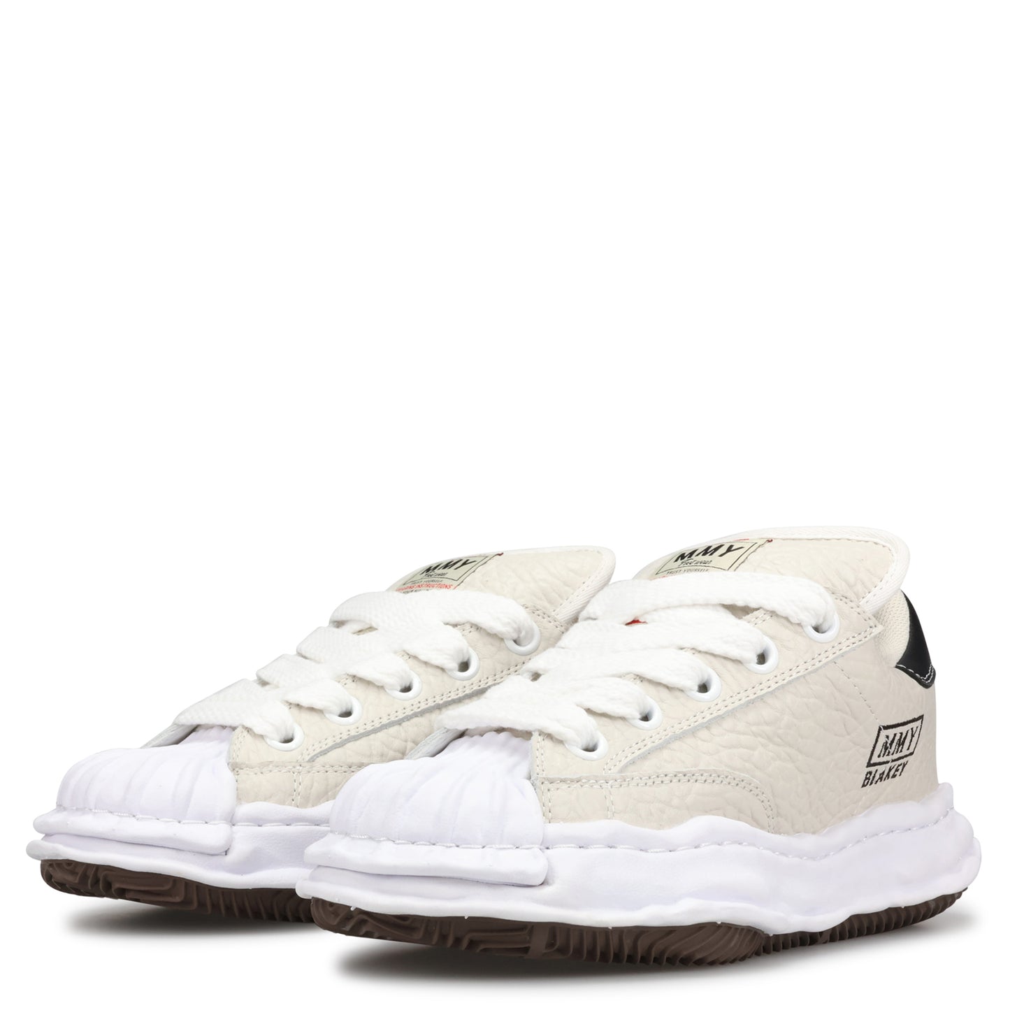BLAKEY PUFFER MONSTER LEATHER LOW-TOP SNEAKER / 011:WHITE
