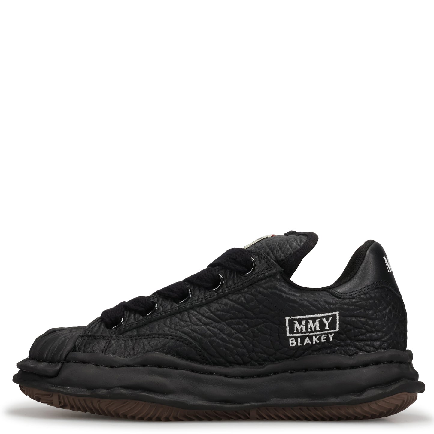 BLAKEY PUFFER MONSTER LEATHER LOW-TOP SNEAKER / 129:BLACK/BLACK