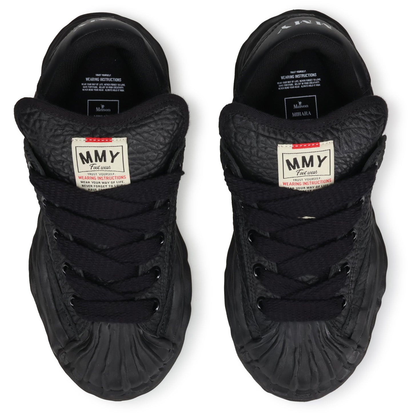 BLAKEY PUFFER MONSTER LEATHER LOW-TOP SNEAKER / 129:BLACK/BLACK