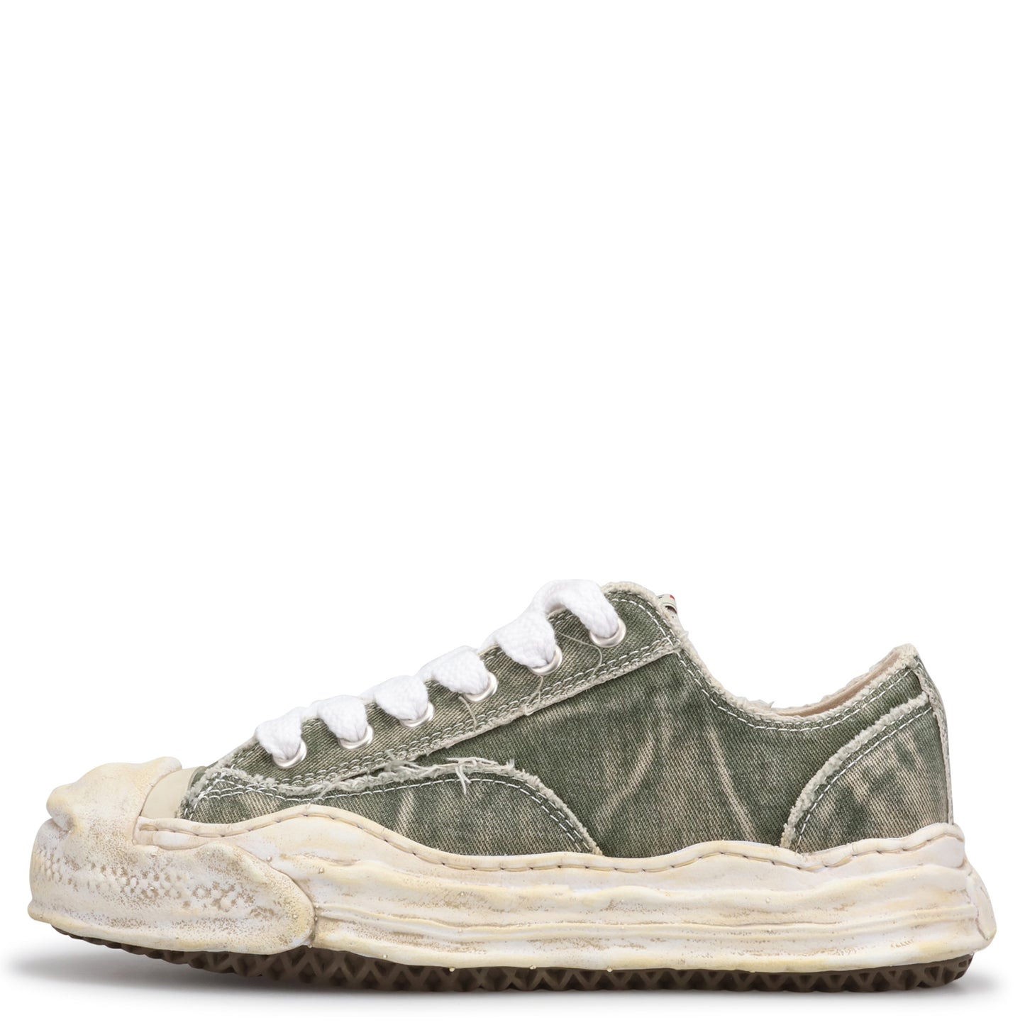 HANK BLEACHING AND WASHING TEXTILE LOW-TOP SNEAKER / 016:GRAY