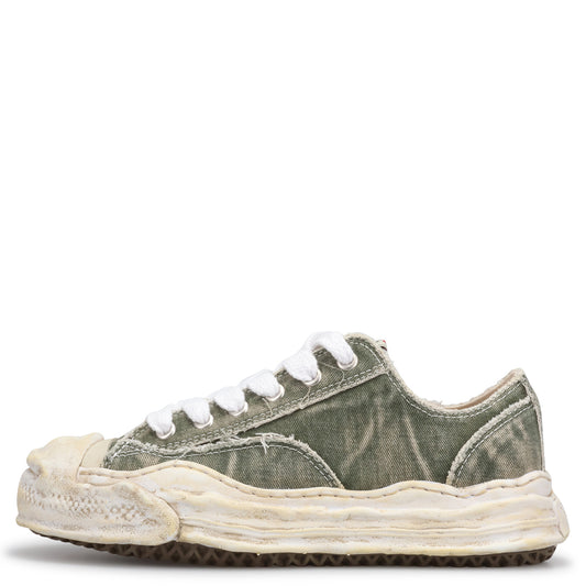HANK BLEACHING AND WASHING TEXTILE LOW-TOP SNEAKER / 016:GRAY