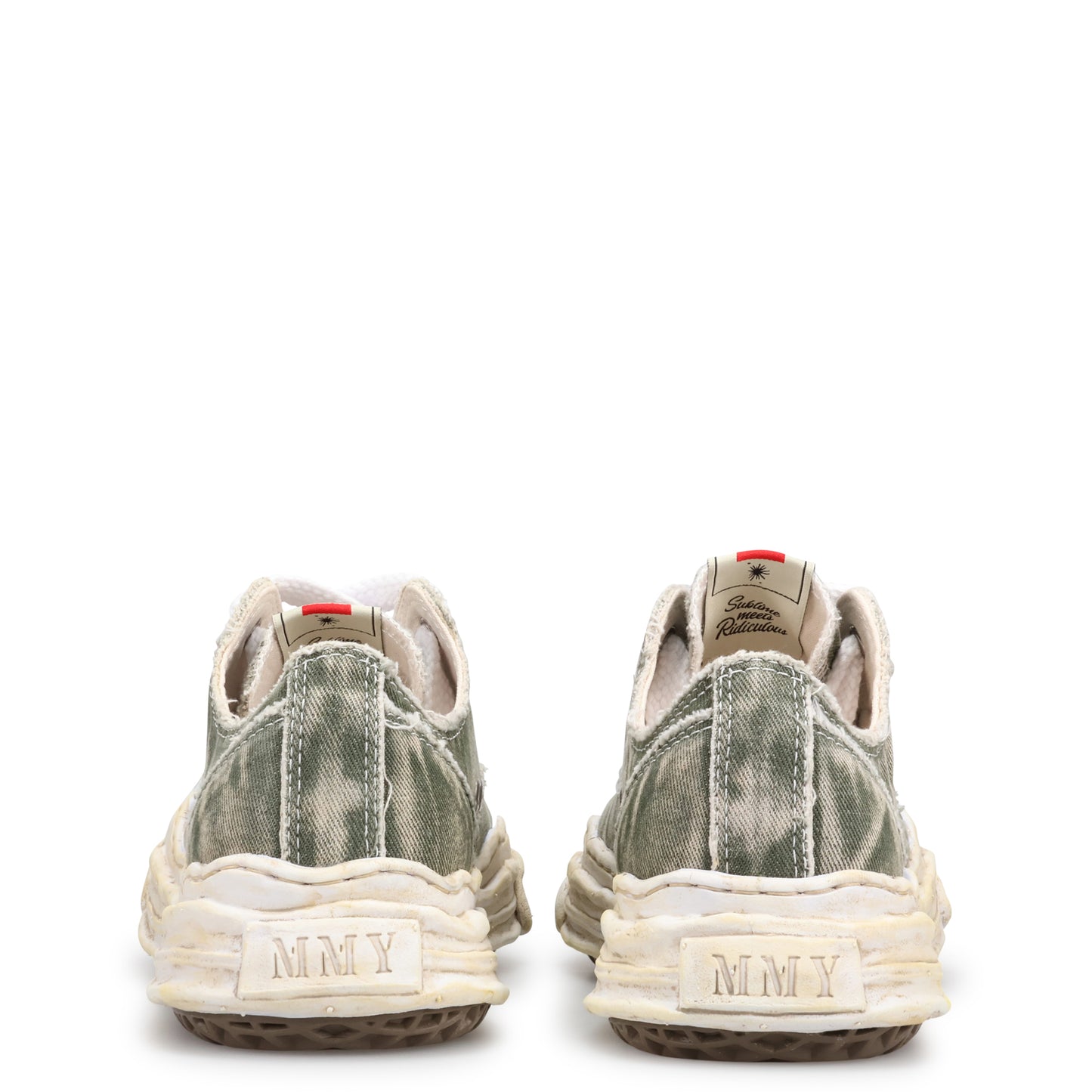 HANK BLEACHING AND WASHING TEXTILE LOW-TOP SNEAKER / 016:GRAY