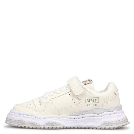 KEITH LEATHER LOW-TOP SNEAKER / 011:WHITE