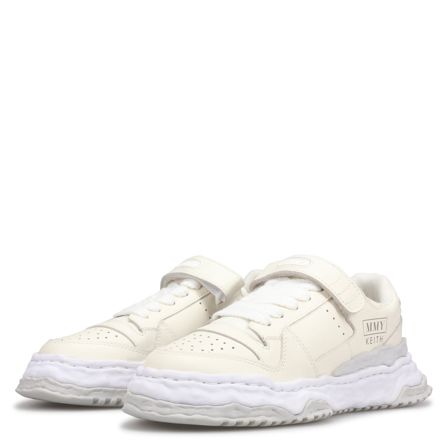 KEITH LEATHER LOW-TOP SNEAKER / 011:WHITE