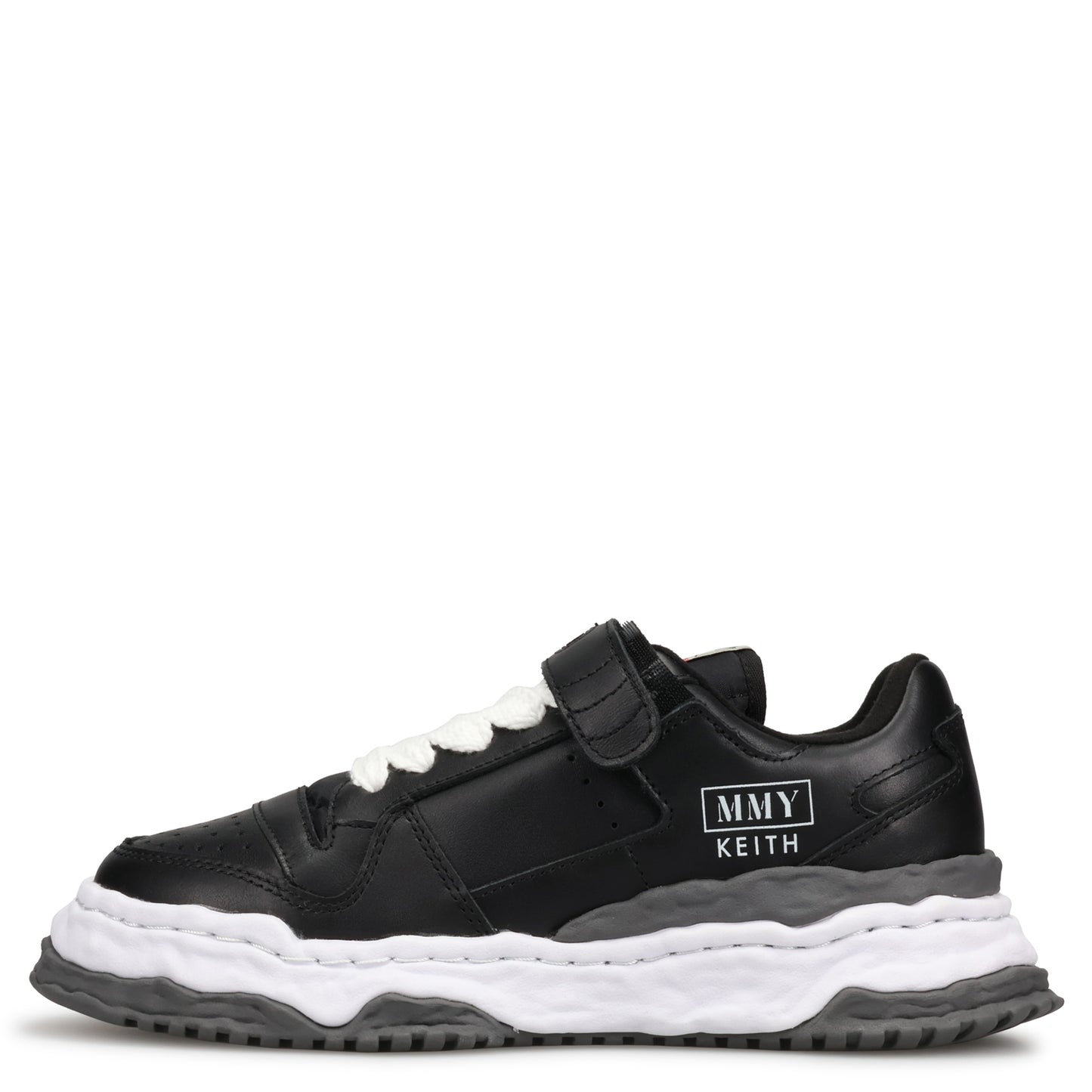 KEITH LEATHER LOW-TOP SNEAKER / 018:BLACK