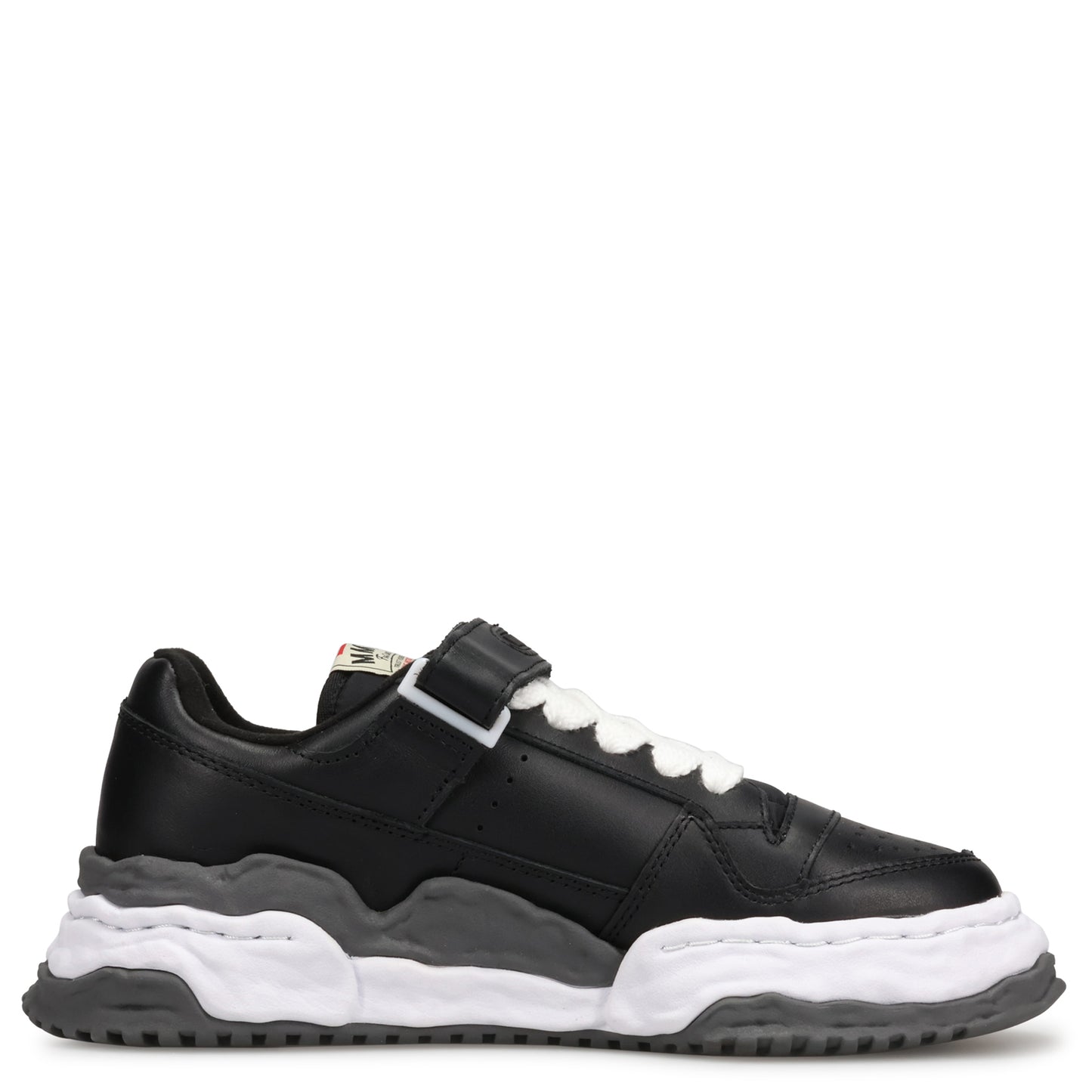 KEITH LEATHER LOW-TOP SNEAKER / 018:BLACK