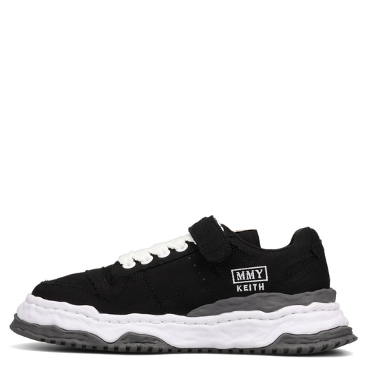 KEITH ORIGINAL SOLE CANVAS LOW-TOP SNEAKER / BLACK