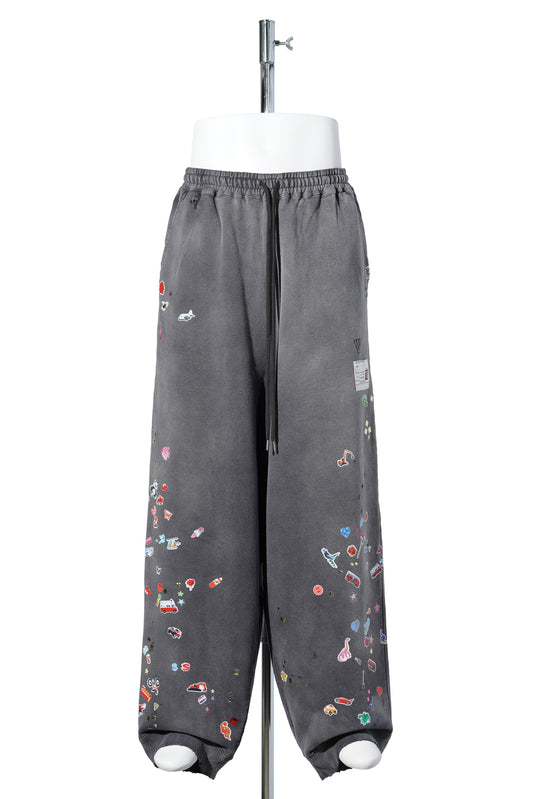"GR8 EXCLUSIVE" SUN FADED PANTS / BLACK