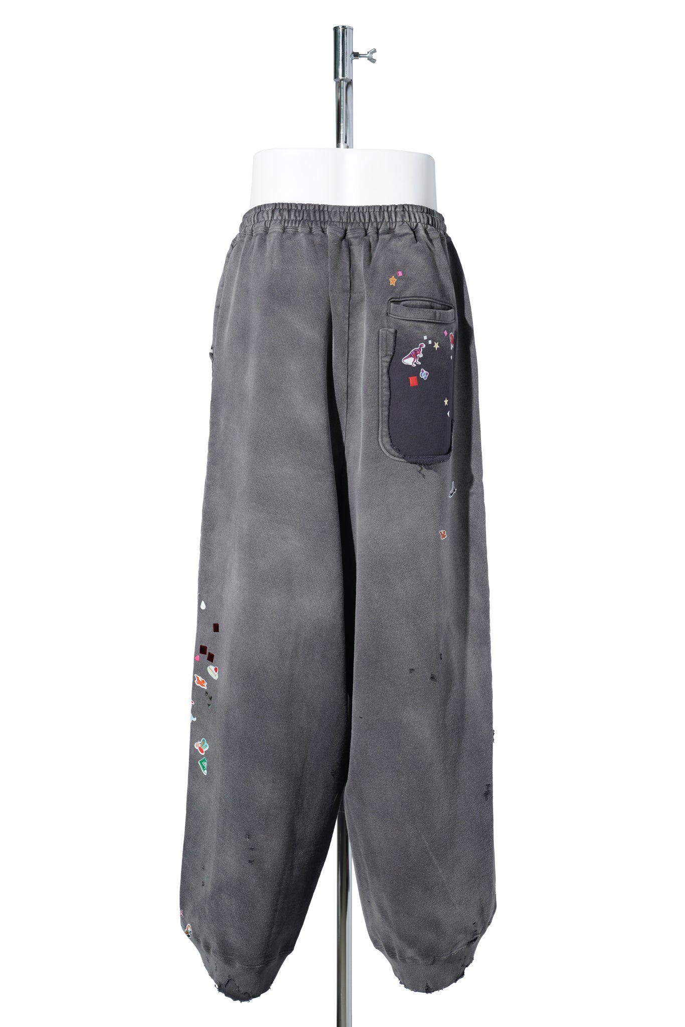 "GR8 EXCLUSIVE" SUN FADED PANTS / BLACK
