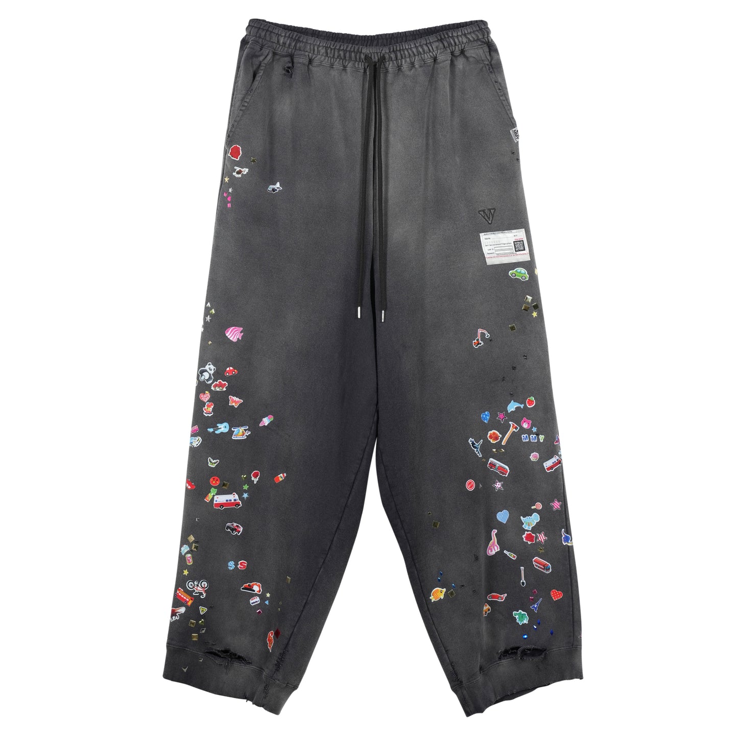 "GR8 EXCLUSIVE" SUN FADED PANTS / BLACK