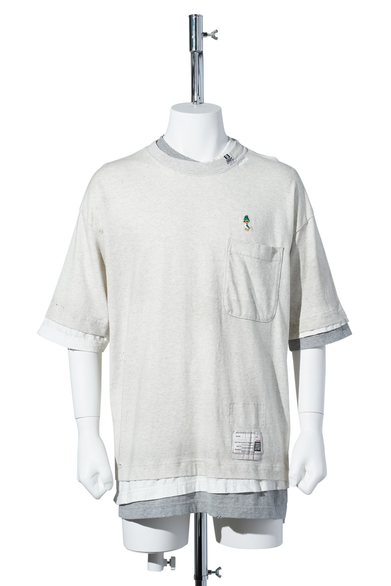 TRIPLE LAYERED TEE / WHITE