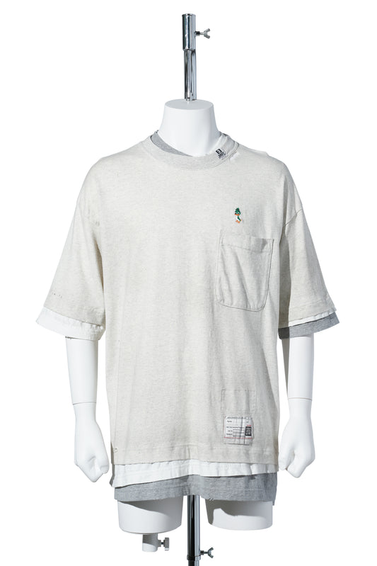 TRIPLE LAYERED TEE / WHITE