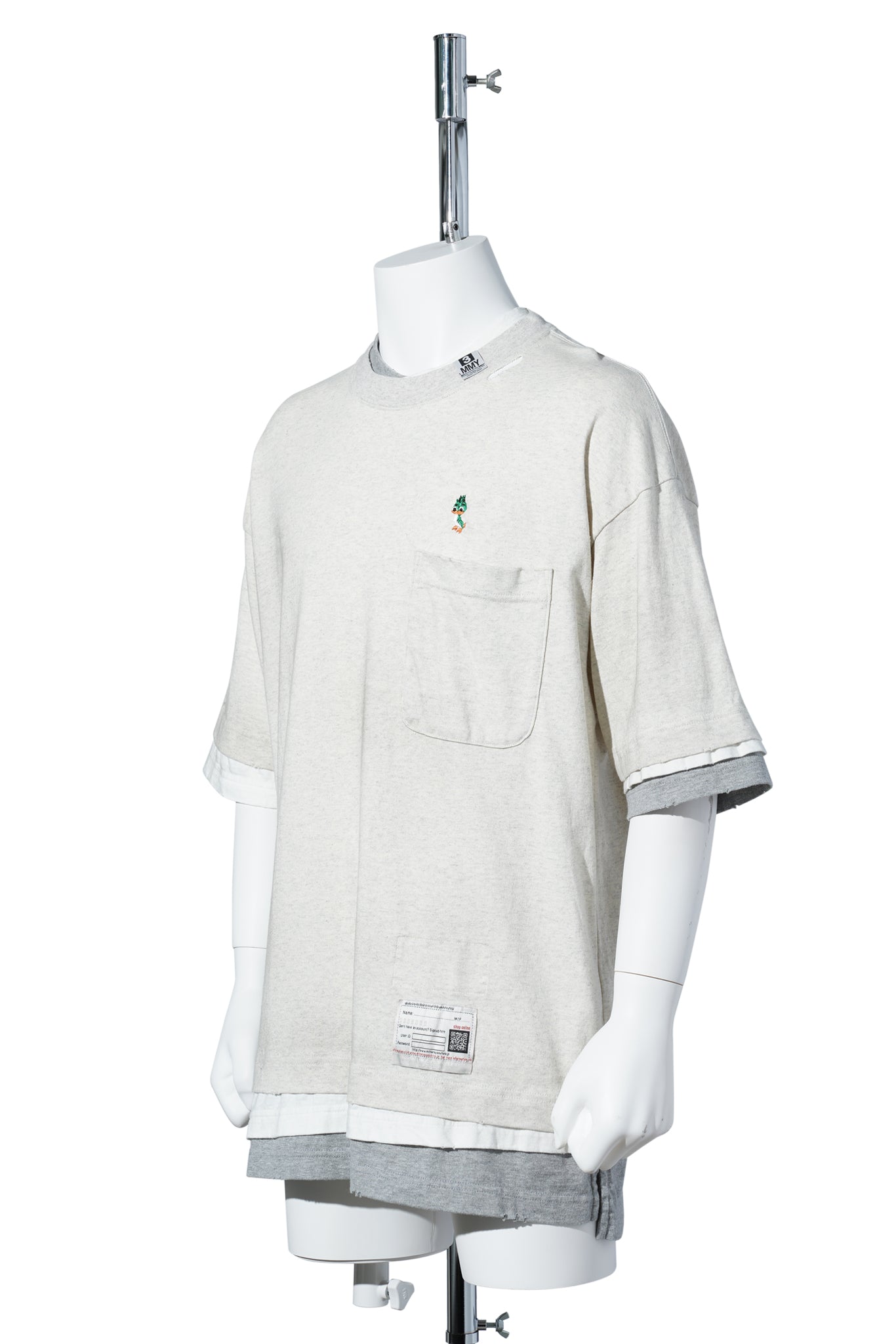 TRIPLE LAYERED TEE / WHITE