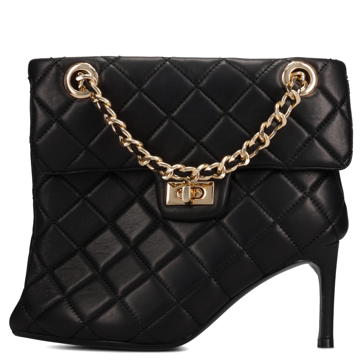 CHAIN BAG BOOTS / 018:BLACK