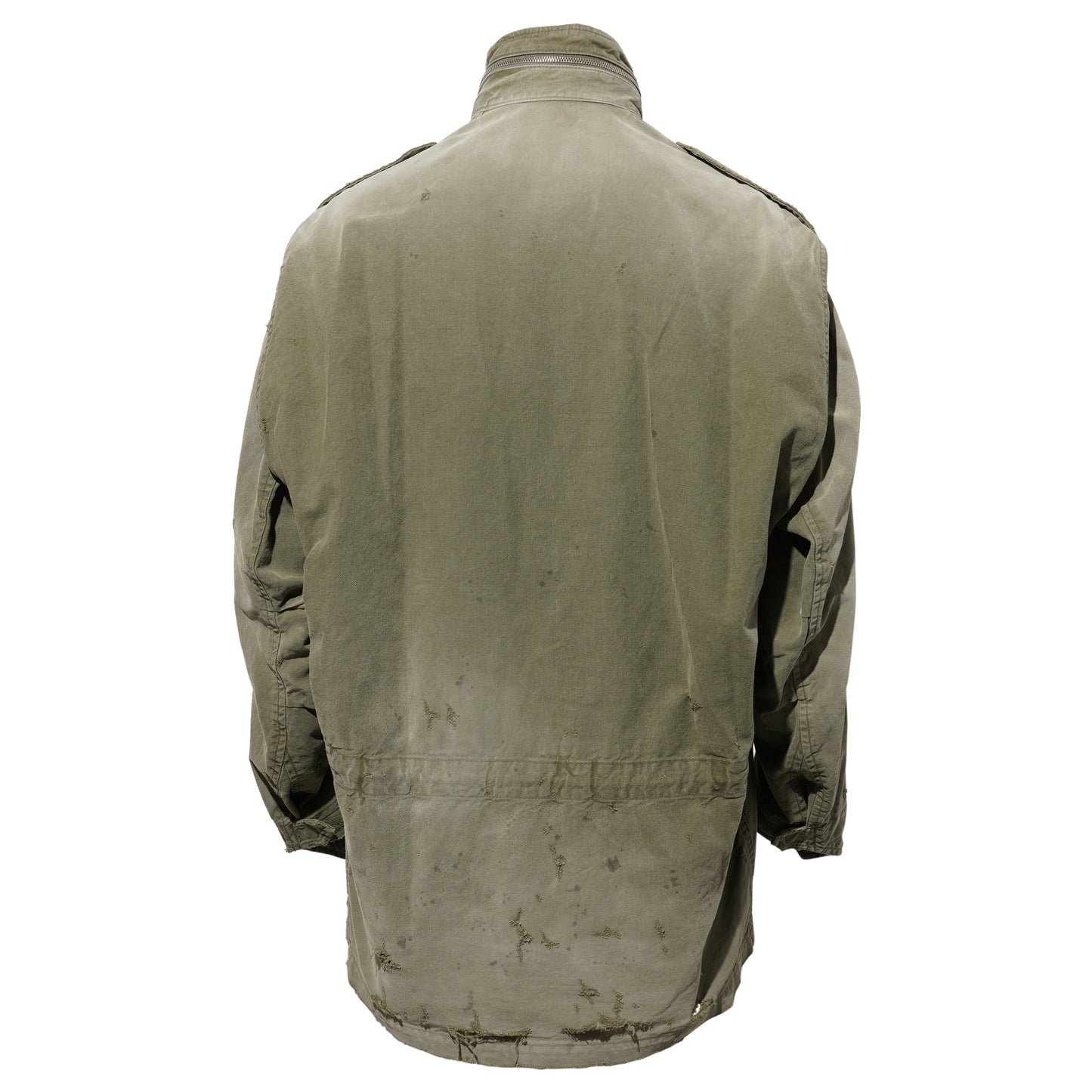 DISTRESSED M-65 JACKET / KHAKI