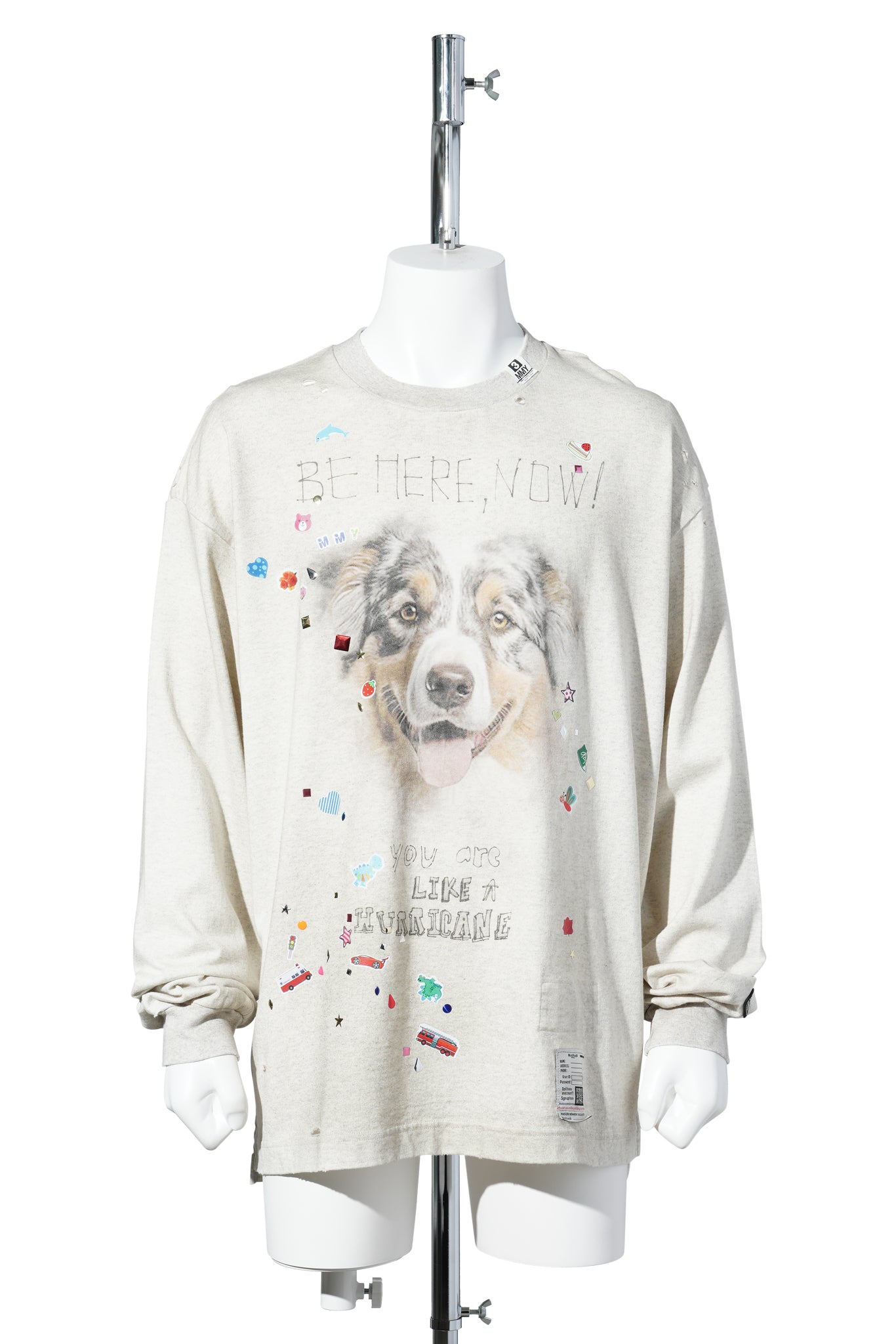 "GR8 EXCLUSIVE" EMBELLISHDISTRESS LT / GRAY