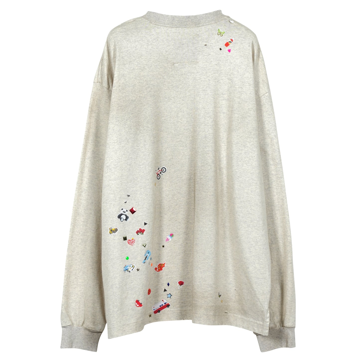 "GR8 EXCLUSIVE" EMBELLISHDISTRESS LT / GRAY