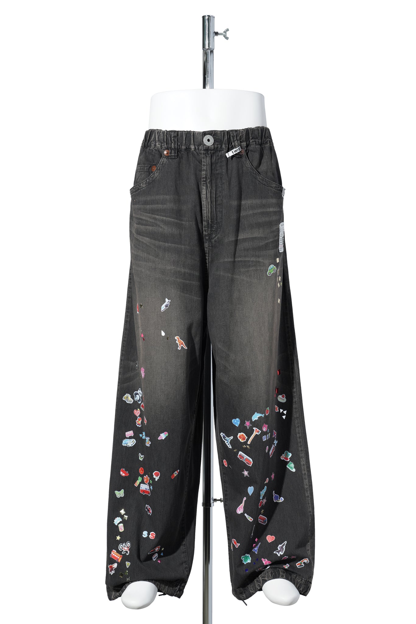 "GR8 EXCLUSIVE" LIGHT WIDE JEANS / BLACK