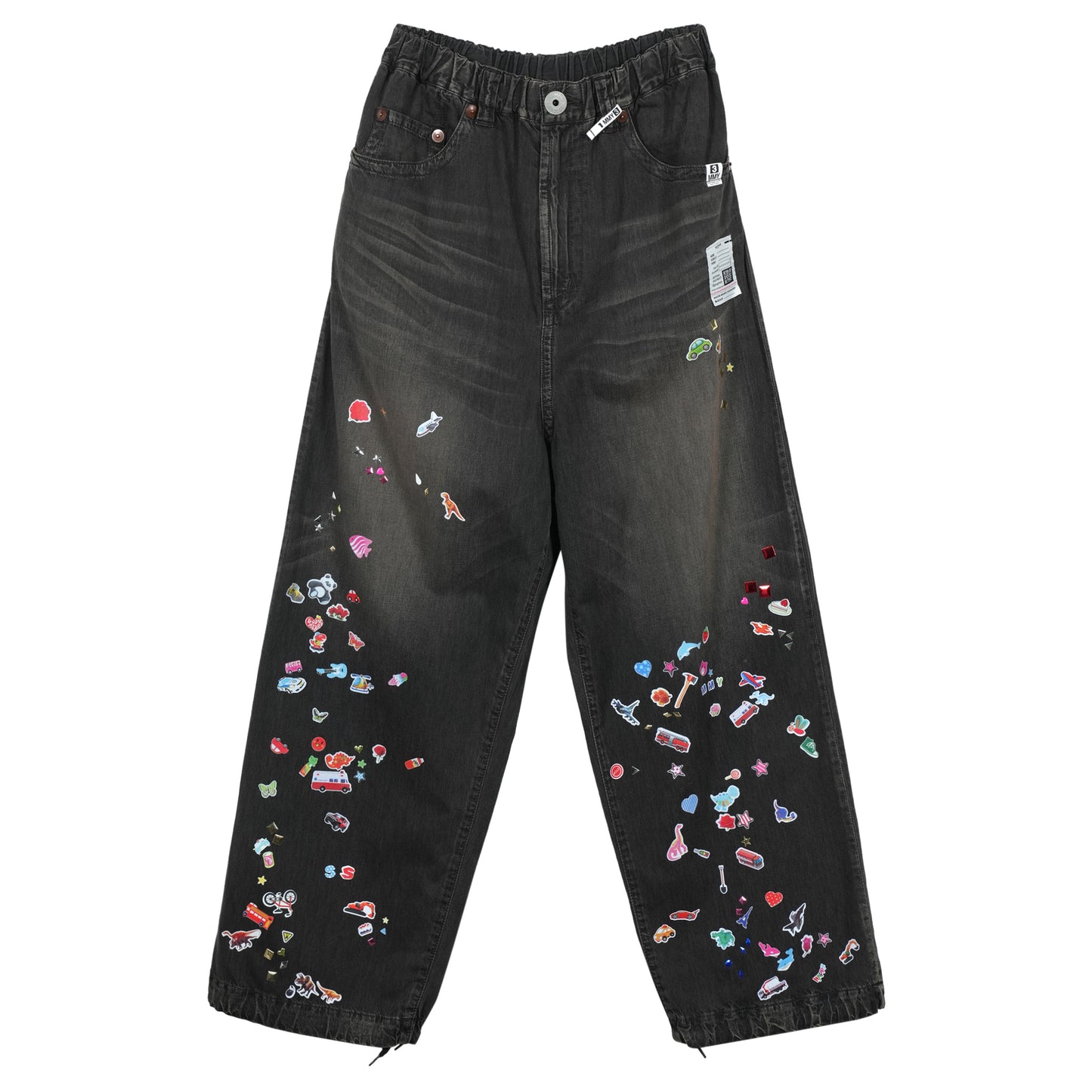 "GR8 EXCLUSIVE" LIGHT WIDE JEANS / BLACK