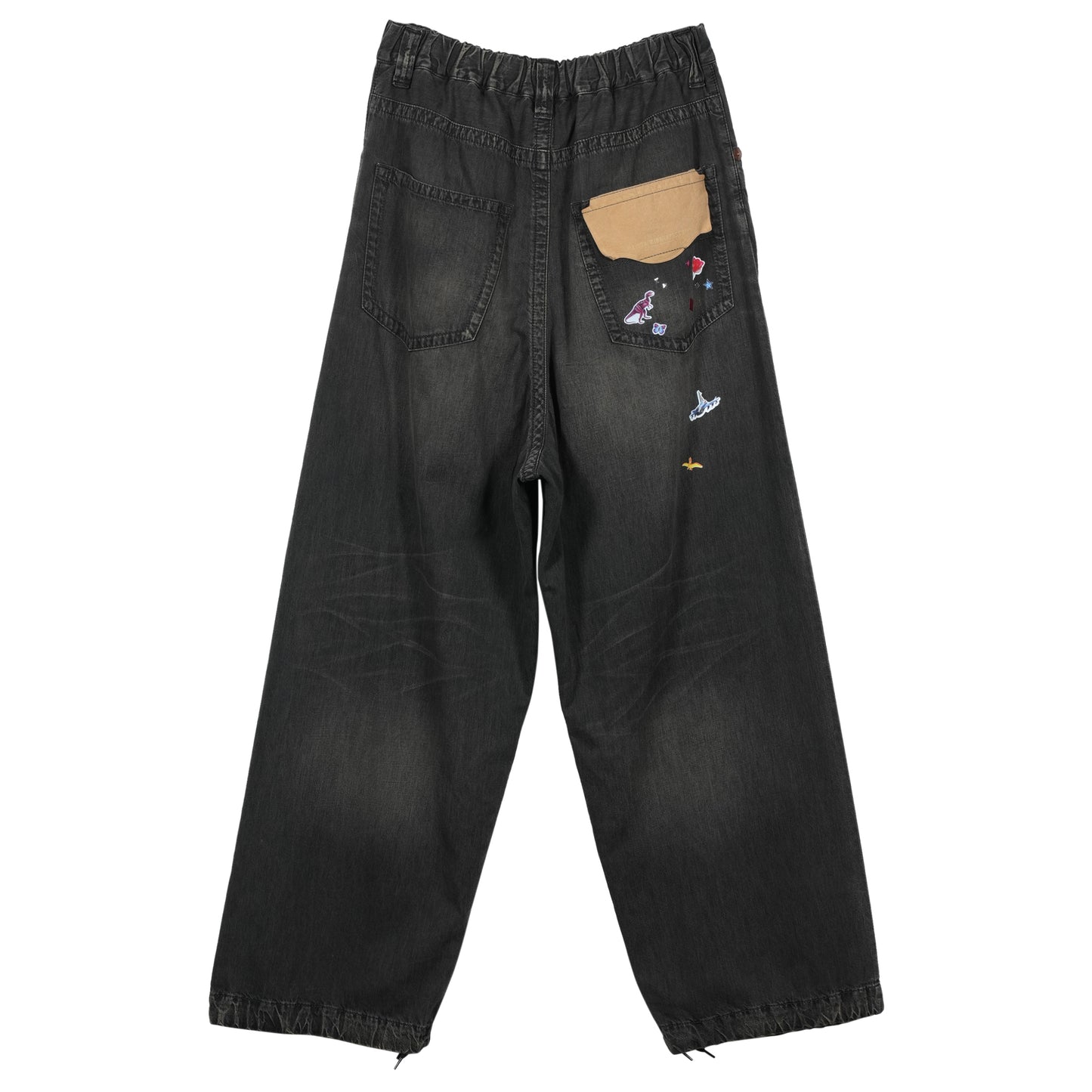 "GR8 EXCLUSIVE" LIGHT WIDE JEANS / BLACK