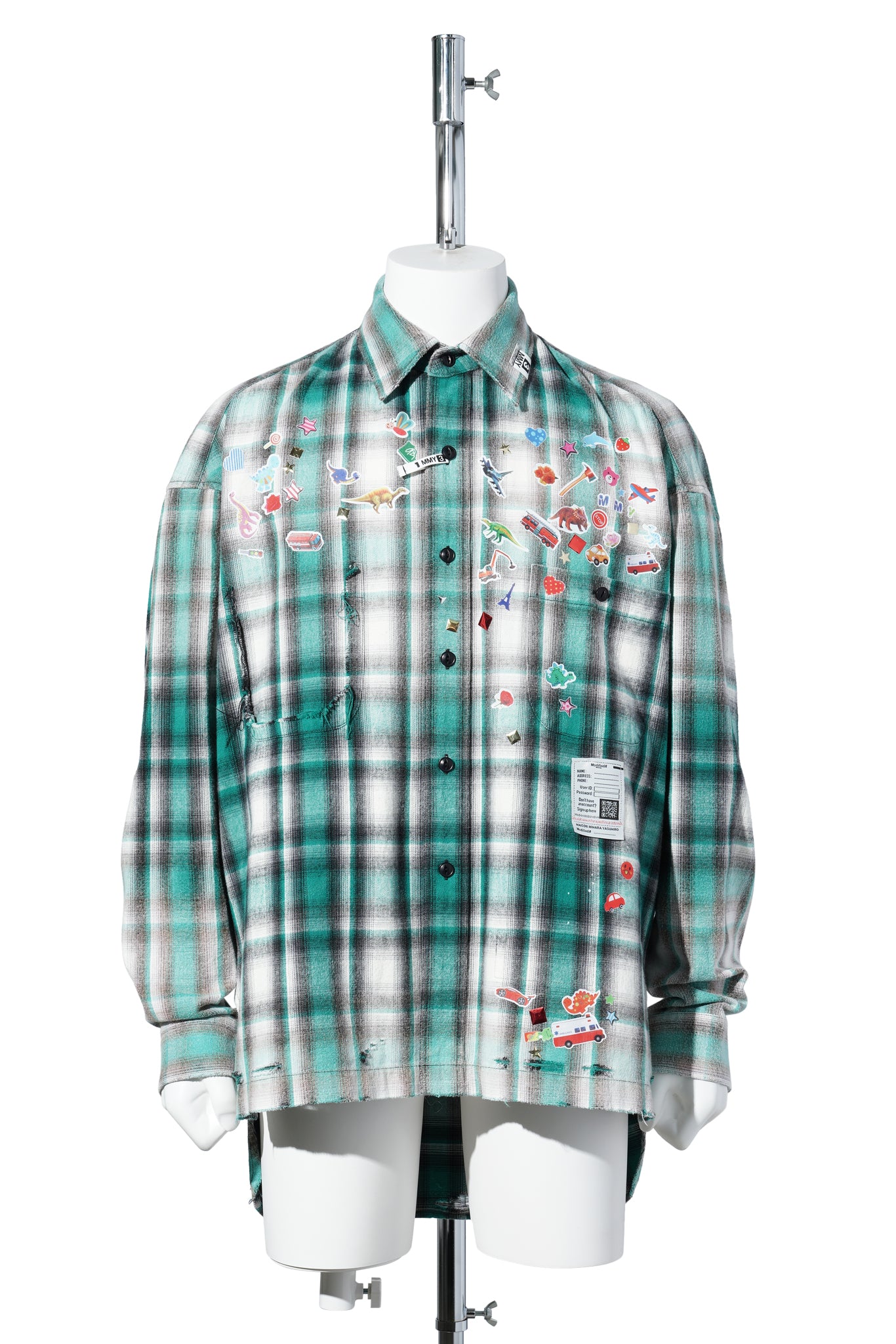 "GR8 EXCLUSIVE" VINTAGE LIKE CHECK L / GREEN