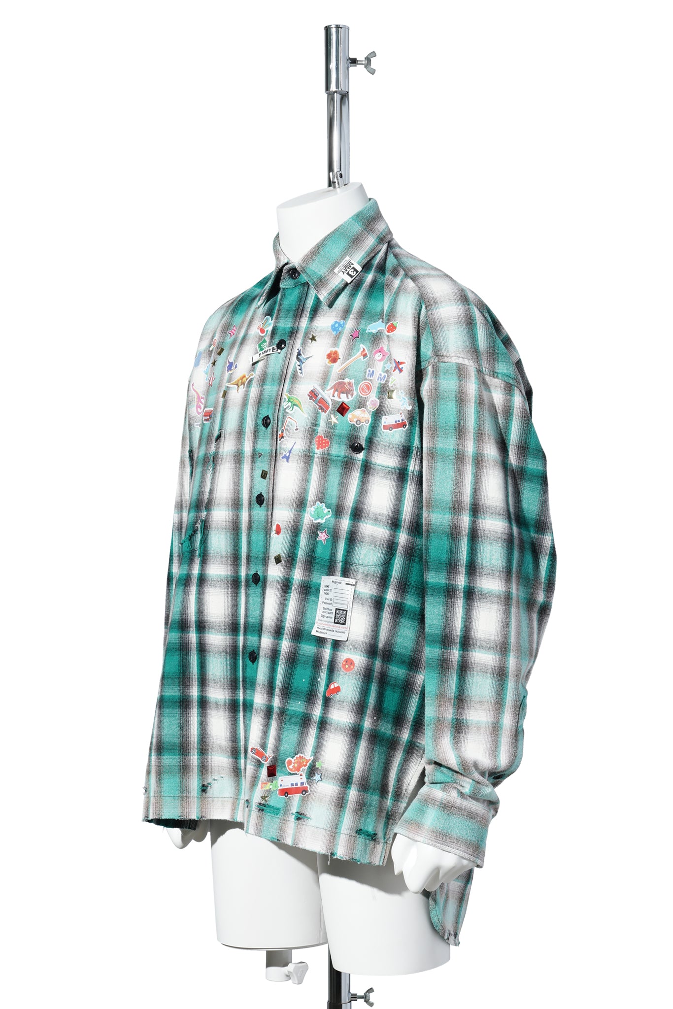 "GR8 EXCLUSIVE" VINTAGE LIKE CHECK L / GREEN