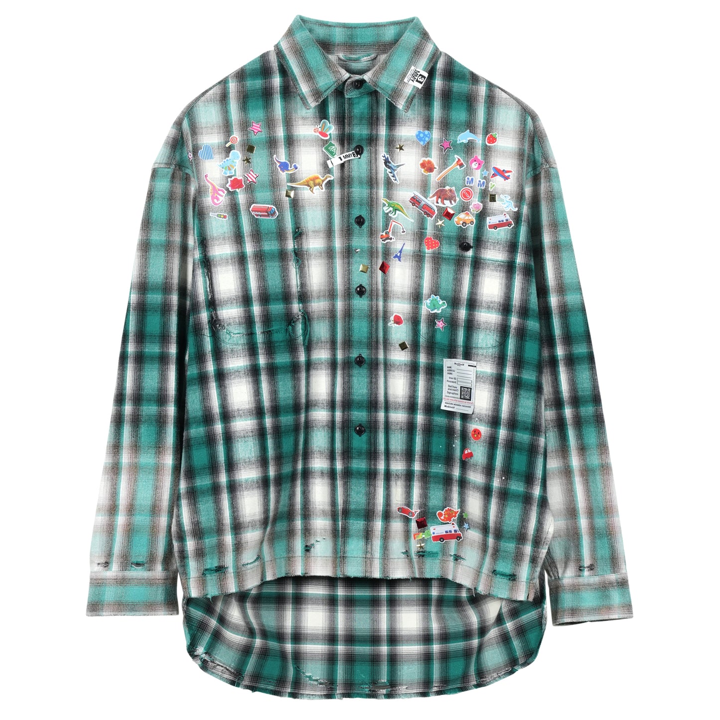 "GR8 EXCLUSIVE" VINTAGE LIKE CHECK L / GREEN