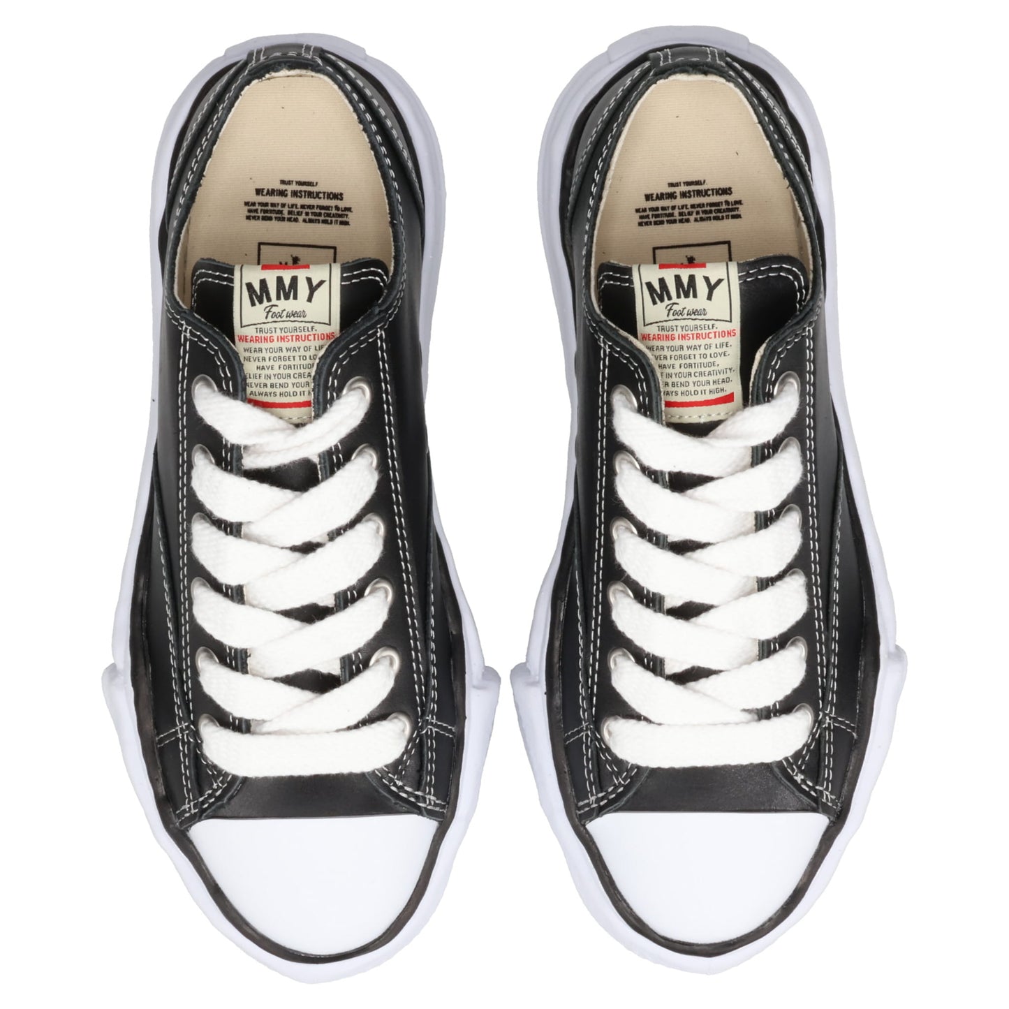 OG LEATHER LOW SNEAKER / 018:BLACK