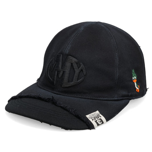 CRUSHED DETAIL CAP / BLACK