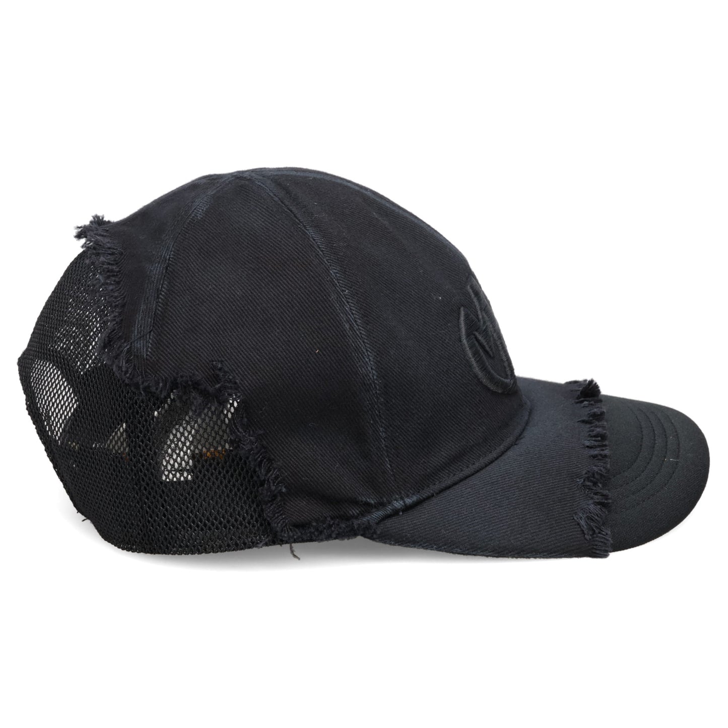 CRUSHED DETAIL CAP / BLACK