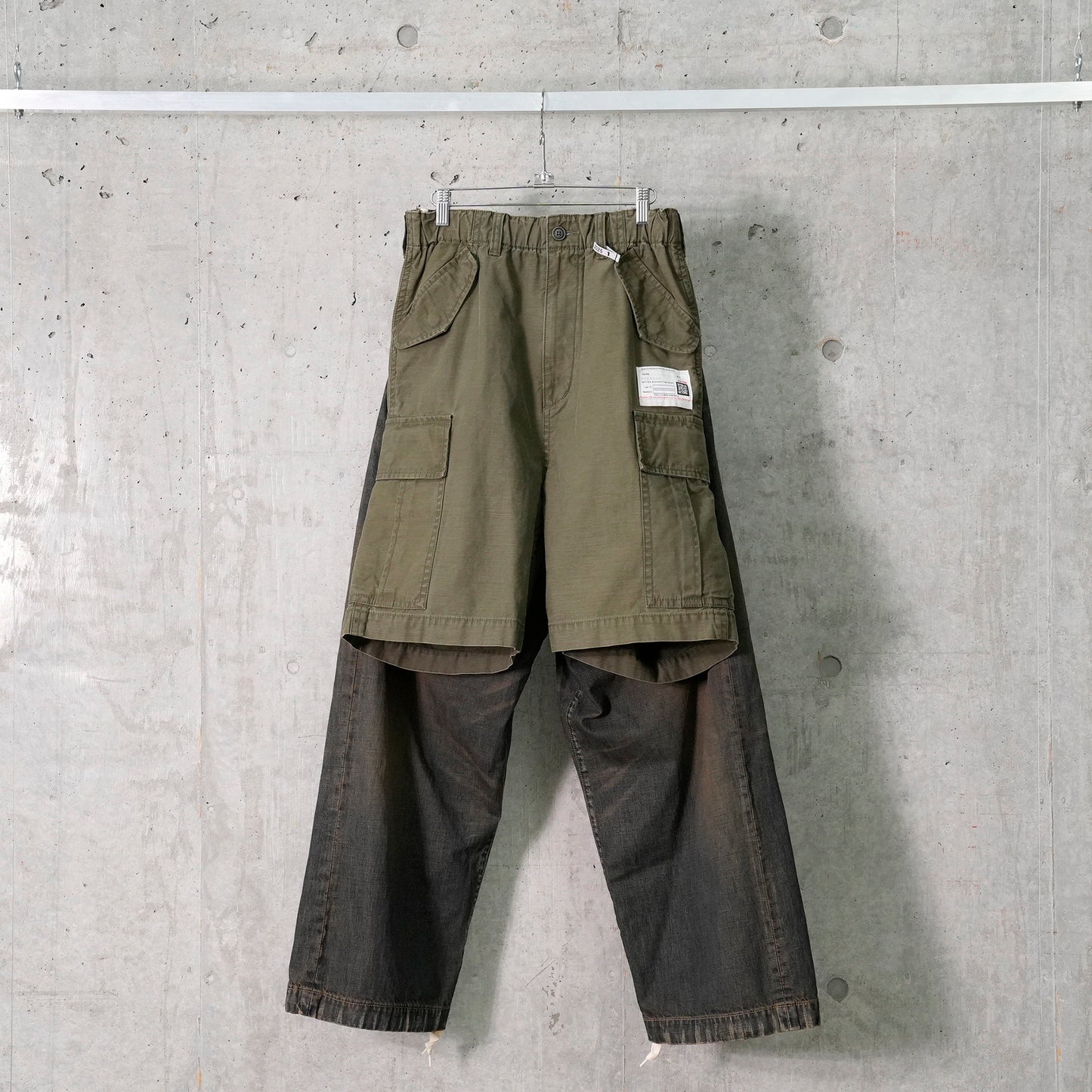 SHORTS COMBINED PANT / KHAKI