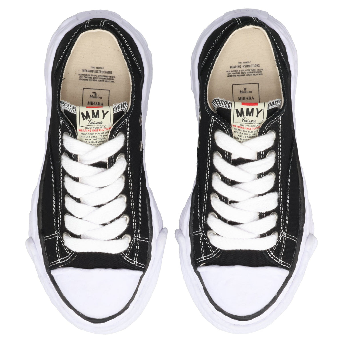PETERSON 23 / ORIGINAL SOLE CANVAS LOW-TOP SNEAKER / 018:BLACK