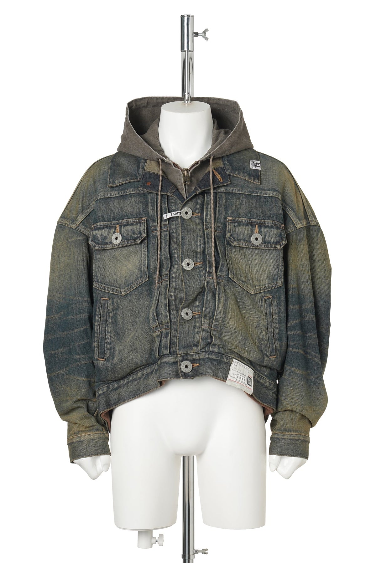 LAYERED DENIM JACKET / INDIGO