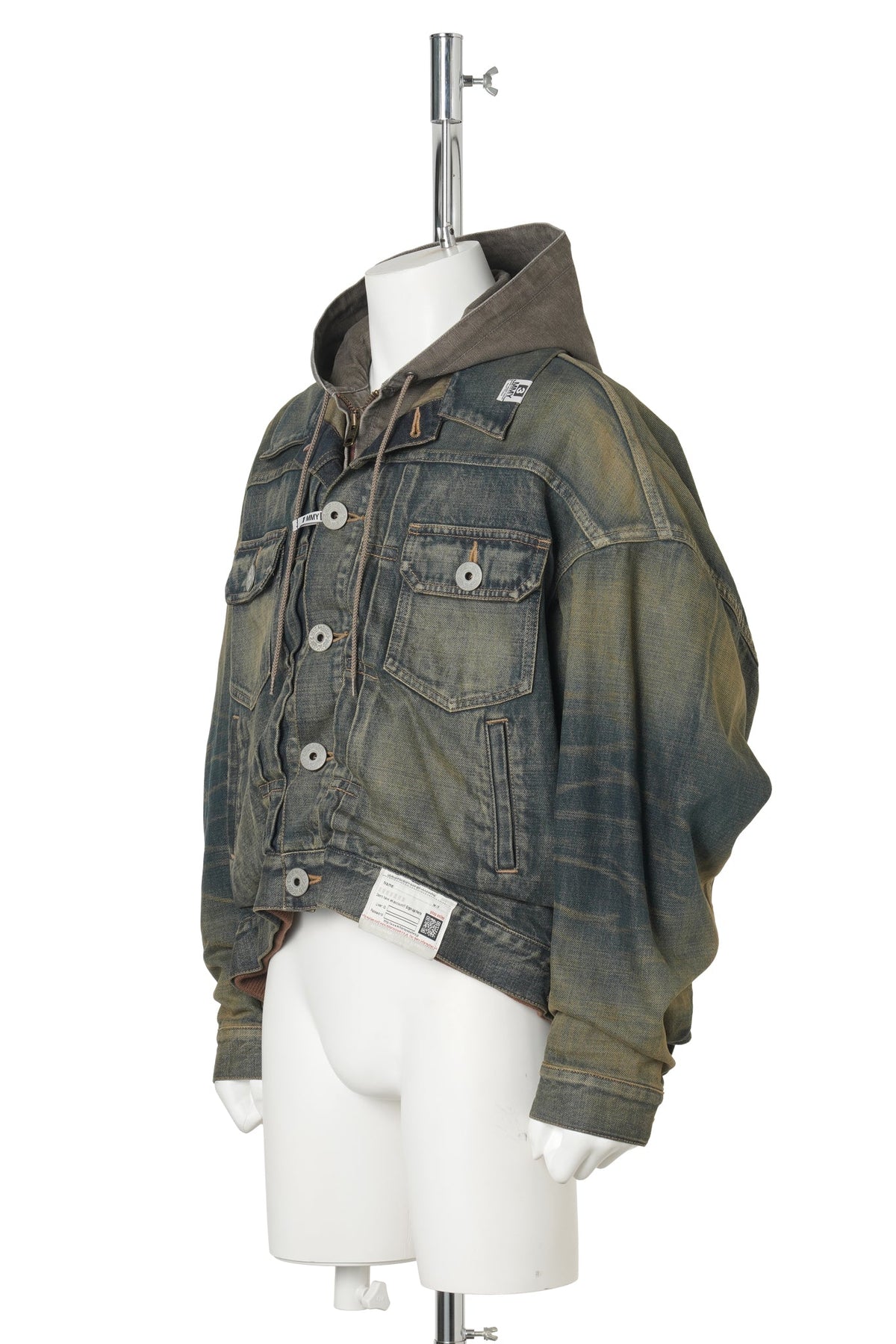 LAYERED DENIM JACKET / INDIGO