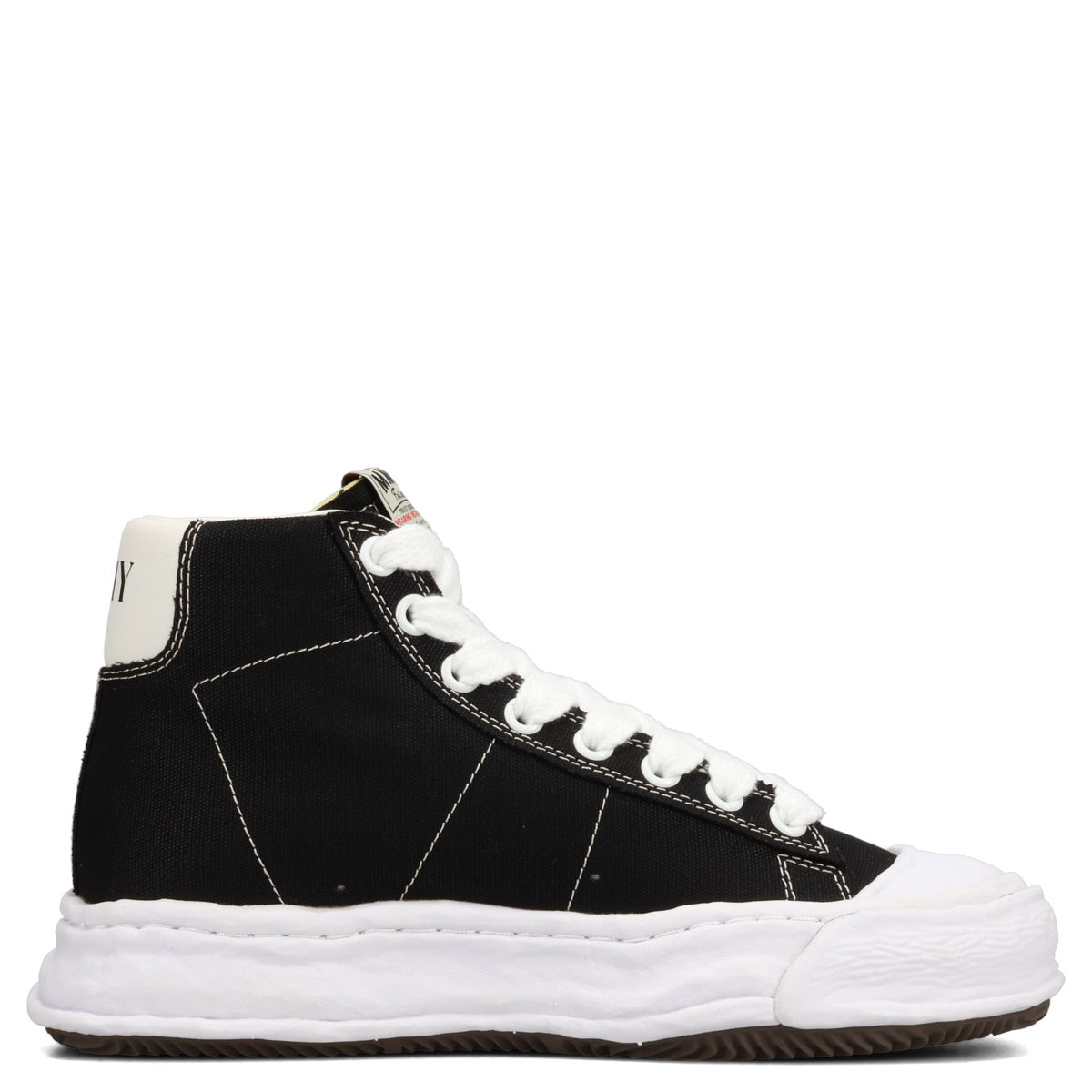 JACKSON CANVAS HIGH-TOP SNEAKERS / 018:BLACK