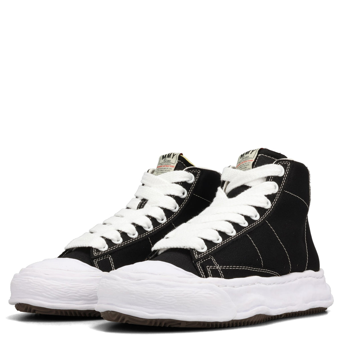 JACKSON CANVAS HIGH-TOP SNEAKERS / 018:BLACK